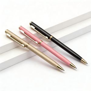 Promote Luxury Metal <b>Ballpoint</b> <b>Pen</b> Wholesale High Quality Slim Signature <b>Pen</b> with Custom logo Suitable for Corporate Event Gifts - Product Image 2