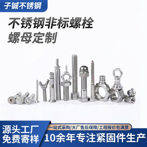 Vis, écrous et boulons en acier inoxydable Zi Liang, dimensions personnalisées non standard, fixations haute résistance pour usage industriel - Product Image 5
