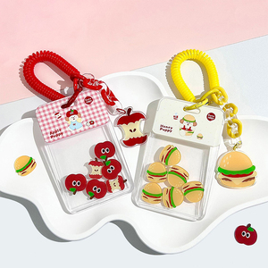 Spot wholesale fun rocking card set cartoon student badge card set protective cover wholesale couple photo card package - Product Image 2