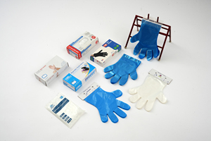 Factory Directly Disposable HDPE/LDPE Gloves Waterproof Diamond Texture Medium Thick Kangle KL-1 for Cooking Cleaning - Product Image 6