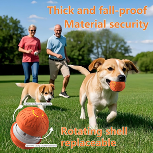 Factory <b>Interactive</b> Silicone <b>Cat</b> <b>Toys</b> Ball Automatic Moving Dog <b>Toy</b> Ball for Indoor Pet Activate Smart <b>Cats</b> Playing <b>Toy</b> - Product Image 6