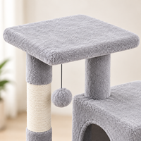 OEM Meilleures ventes Arbre à chat compact à double entrée avec échelle pour appartement
