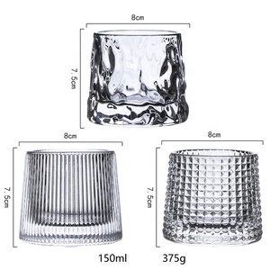 Bicchiere di Lusso in Vetro Dorato per Whisky, Boccale per Birra, Tumbler Senza Stelo, Calice per Vino - Product Image 2
