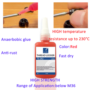 Kim loại chống lỏng cố định vít cho bakerlok chủ đề Khóa Hợp chất keo kỵ khí dính nhà máy Outlet - Product Image 2