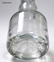 Bouteille à spiritueux vide en verre transparent 1L (1000ml) en verre silex de haute qualité pour whisky et vodka, étiquette personnalisée disponible