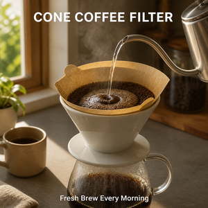Carta Filtro per Caffè a Goccia Ecologica con Permeabilità Liquida, Disponibile in Diverse Misure, per Uso in Caffetterie, Ristoranti e Hotel - Product Image 2