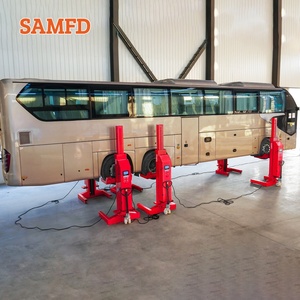 सैफड 7500 किलोग्राम तार भारी शुल्क स्वचालित हाइड्रोलिक चार पोस्ट 6 मोबाइल ट्रक कार लिफ्ट - Product Image 5
