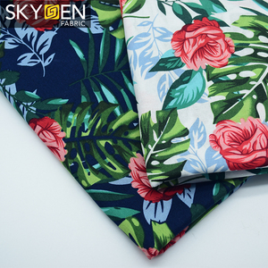 Skygen-tela estampada de gasa, tejido 100% algodón, sedoso, 10 oz, algodón, pato - Product Image 4