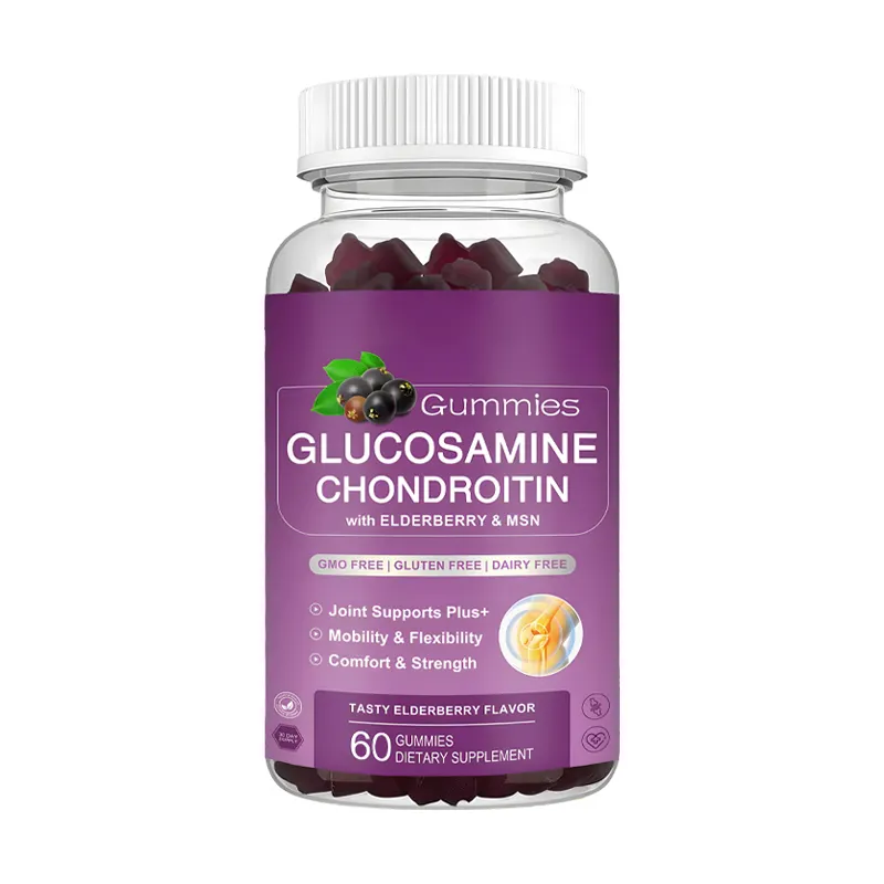 Esneklik antioksidan destek için OEM/ODM glukozamin sülfat Gummies glukozamin Chondroitin Gummies