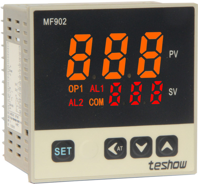 Wholesale OEM/ODM Teshow MF902 PID Temperature Controller -50C-1500C 85-265VAC Single Output 3-Digit Display RS-485 ABS Plastic