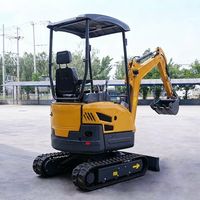 Mini-excavatrice sur chenilles de 2 tonnes avec moteur Kubota, norme EPA Euro 5, pour travaux de construction, de terrassement et agricoles, livraison gratuite