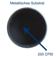 Convertitore Catalitico Sportivo da 200 Celle, Connessione Metallica 63,5mm EURO 3/4