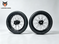 Jeu de roues Supermoto 17 pouces pour Surron Ultra Bee, moyeux CNC, jantes en alliage, kit de mise à niveau directe pour la route