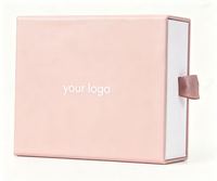 Boîte cadeau rigide blanche personnalisée avec logo, tiroir coulissant, pour bijoux, avec sac en papier et insert en EVA, vente en gros