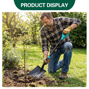 Outils agricoles de haute qualité, pelle de jardin robuste en acier 50Mn avec manche en fibre de verre - Product Image 5