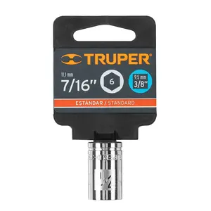 Juego de llaves de vaso de 6 puntas de 7/16 pulgadas, con accionamiento de 3/8 pulgadas, TRUPER - Product Image 4