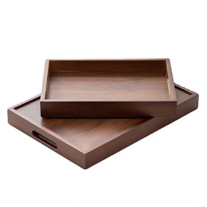 Bamboo Wood Serving <b>Tray</b> Rectangular <b>Large</b> Size Restaurant Use Tea Set Hotel Tableware Camping Outdoor Durable Natural Pattern - Product Image 5
