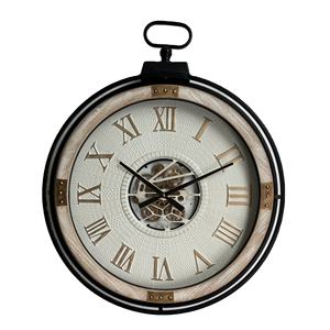 Horloge murale en métal à face unique <span class=keywords><strong>de</strong></span> 30 pouces Super grande <span class=keywords><strong>montre</strong></span> <span class=keywords><strong>de</strong></span> poche <span class=keywords><strong>aiguille</strong></span> d'engrenage mobile vintage contemporaine pour le salon - Product Image 2