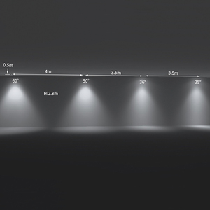 L'aluminium anti-éblouissant peint le noir blanc <span class=keywords><strong>Ip44</strong></span> enfoncé montant l'épi de 10w 12w a mené la <span class=keywords><strong>lampe</strong></span> de tache - Product Image 2