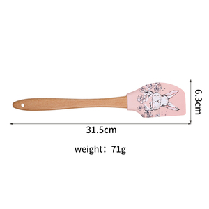 Thấp moq cấp thực phẩm không dính Silicone nướng thìa silicon scraper cho Giáng sinh - Product Image 2