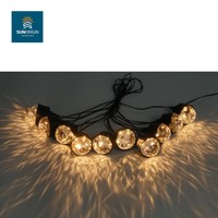 Guirlandes lumineuses féériques d'ambiance pour l'extérieur et l'intérieur, étanches IP44, en plastique, LED RGB, Ra50 CRI, dimmables, AC/DC, 6000 heures, garantie 1 an