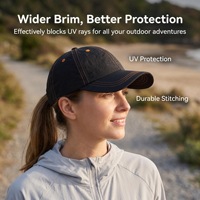 Casquettes de baseball personnalisées en nylon à séchage rapide, imprimées par transfert thermique, protection solaire, pour sports de plein air unisexes, vente en gros