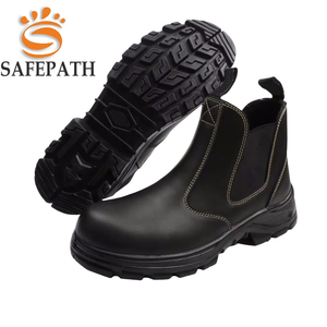 <span class=keywords><strong>Bottes</strong></span> Chelsea de Sécurité Homme S3 en Cuir de Vachette Véritable avec Coque en Acier, Anti-Perforation, pour le Travail et la Construction - Product Image 1