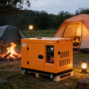 เครื่องกำเนิดไฟฟ้าแบบเงียบ 10KW 10KVA พร้อมระบบสตาร์ทอัตโนมัติ ใช้ได้กับกระแสไฟฟ้า 1/3 เฟส  พร้อมไดนาโมทองแดงแท้ 100% ได้รับการรับรองมาตรฐาน ISO CE สำหรับใช้งานในอุตสาหกรรม - Product Image 1