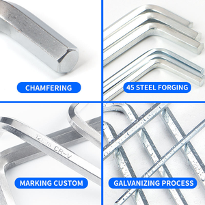 Clés <span class=keywords><strong>Allen</strong></span> hexagonales en acier au carbone de type L personnalisées, tailles métriques standard pour la réparation industrielle - Product Image 5