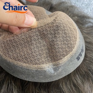 Système capillaire pour hommes AUS Double Mesh, 100% <span class=keywords><strong>cheveux</strong></span> humains, base double couche durable et respirante pour hommes - Product Image 2