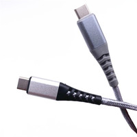 Cable de Carga Rápida PD de 100W, Cable Tipo-C con Trenzado de Nailon para Sincronización de Datos, para Teléfono Móvil, Computadora/Impresora, Android, Cobre Puro, CE