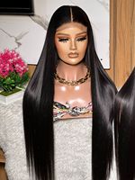 Rambut Vietnam Ombre Blonde HD 5*5, Hairline M, Lace Closure HD 9*6, Bone Straight, Full Lace Frontal HD 13*6, Rambut Manusia Tanpa Lem