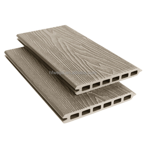 Valla de madera compuesta de bajo mantenimiento para exteriores, madera, plástico, jardín, VALLA DE Wpc, extrusión moderna, diseño de modelo 3D, 21mm - Product Image 3