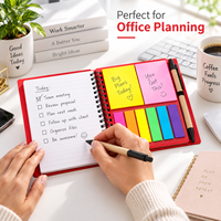 Carnet à spirale personnalisé avec notes adhésives et stylo – Ensemble de papeterie de bureau portable – Cadeau – Fabricant OEM avec logo personnalisé