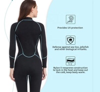 Vêtements de surf pour femmes peau de plongée 4/ 3 mm nylon néoprène combinaison humide avant zip pour les sports nautiques