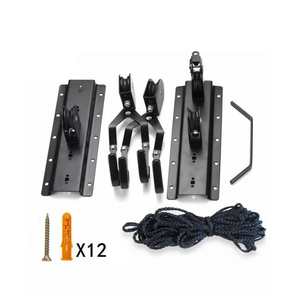 Soporte <span class=keywords><strong>de</strong></span> Bicicleta <span class=keywords><strong>de</strong></span> Acero ZMORE con Polea y Montaje en Techo, Color Negro, Logotipo Personalizado, para Almacenamiento y Exhibición <span class=keywords><strong>de</strong></span> <span class=keywords><strong>Bicicletas</strong></span> - Product Image 3