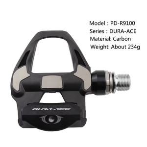 Pedales <span class=keywords><strong>SHIMANO</strong></span> DURA ACE PD R9100 para Bicicleta de Carretera, Pedales sin Clip con Placas SPD-SL DURA-ACE R9100, Pedales SM-SH12 BOX - Product Image 2