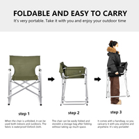 Chaise de camping pliable moderne et légère pour l'extérieur, chaise de plage portable en aluminium, chaise de pêche durable pour salon et cuisine