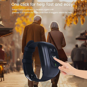 <span class=keywords><strong>Bracelet</strong></span> détecteur <span class=keywords><strong>de</strong></span> <span class=keywords><strong>chute</strong></span> Reachfar GPS 4G avec bouton SOS, appel d'urgence, suivi GPS, dispositif <span class=keywords><strong>de</strong></span> suivi pour Android, en plastique, pour personnes âgées - Product Image 4