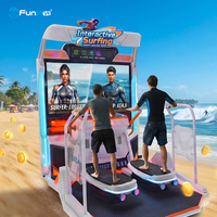 Simulateur de surf en salle VR pour parcs d'attractions, structure métallique, garantie 1 an