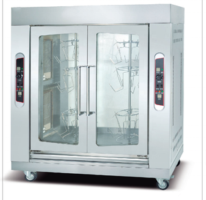 Horno eléctrico de pollo giratorio Vertical, con 2 puertas, 24 cestas colgantes - Product Image 1
