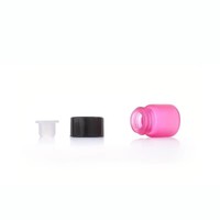 Flacons en verre cylindriques pour échantillons de parfum cosmétique de 1 ml, 2 ml, 3 ml, mini-bouteilles colorées
