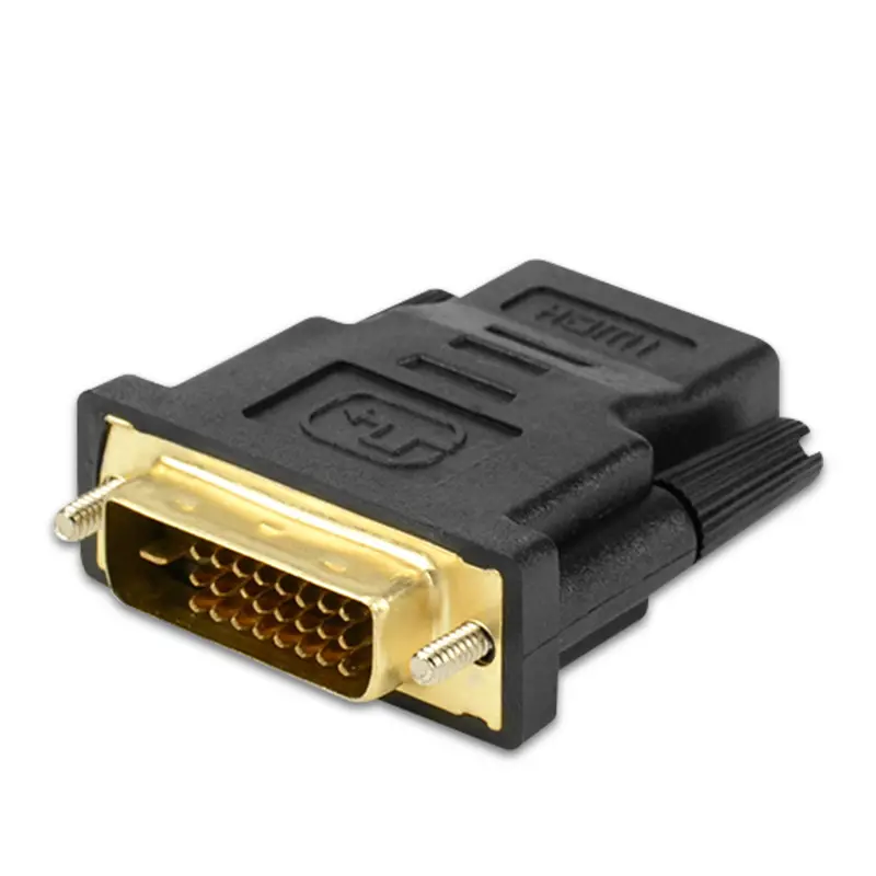 Fas shipping Gold plated HDMI female to DVI male 24+1 adapter DVI to HDMI converter