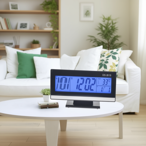 <b>Digital</b> Desk <b>Clock</b> With Temperature Display And Calendar Function For Home Office Use - Product Image 3