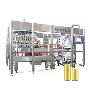 Bear can filler and seamer machinepepsi can filling machine Aloe beverage can filling production line turnkey project