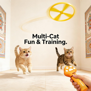 Nuovo Lanciatore di Giocattoli per <span class=keywords><strong>Gatti</strong></span> 2026, Giocattolo Interattivo Elettrico per <span class=keywords><strong>Gatti</strong></span> da Interno con LED Luminosi per Caccia ed Esercizio - Product Image 4