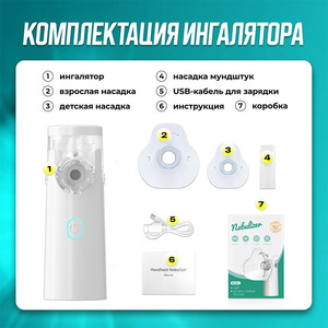 Hộ gia đình di động điện cầm tay máy phun sương cho trẻ em y tế Ống hít cho ho Atomizer - Product Image 2