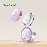 Récipients de poudre libre vides personnalisés pour poudre corporelle bocaux en plastique de grand diamètre de 70mm usines d'emballage de cosmétiques