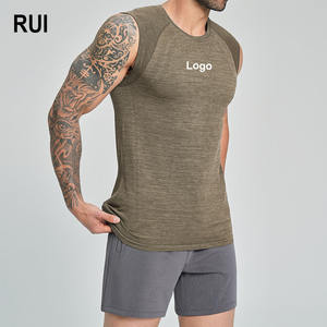 RUIQUWIN Chalecos Deportivos de Gimnasio para Hombre, Verano 2026, Alta Calidad, Sin Costuras, Suaves, Transpirables, de Secado Rápido, para Entrenamiento al Aire Libre, Sin Mangas - Product Image 1