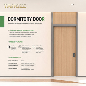 Porte en acier insonorisée avec fenêtre en verre, porte de classe scolaire à simple battant pour laboratoire et <span class=keywords><strong>bibliothèque</strong></span> - Product Image 6